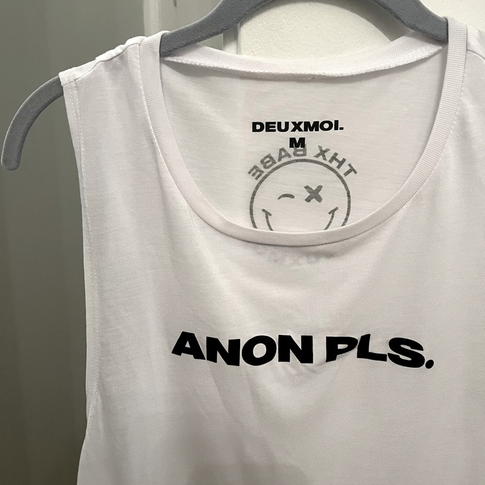 Deuxmoi “Anon pls” tank